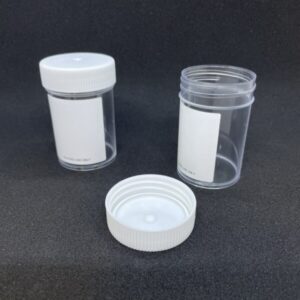 60ml Container, Polystyrene, Plain Label