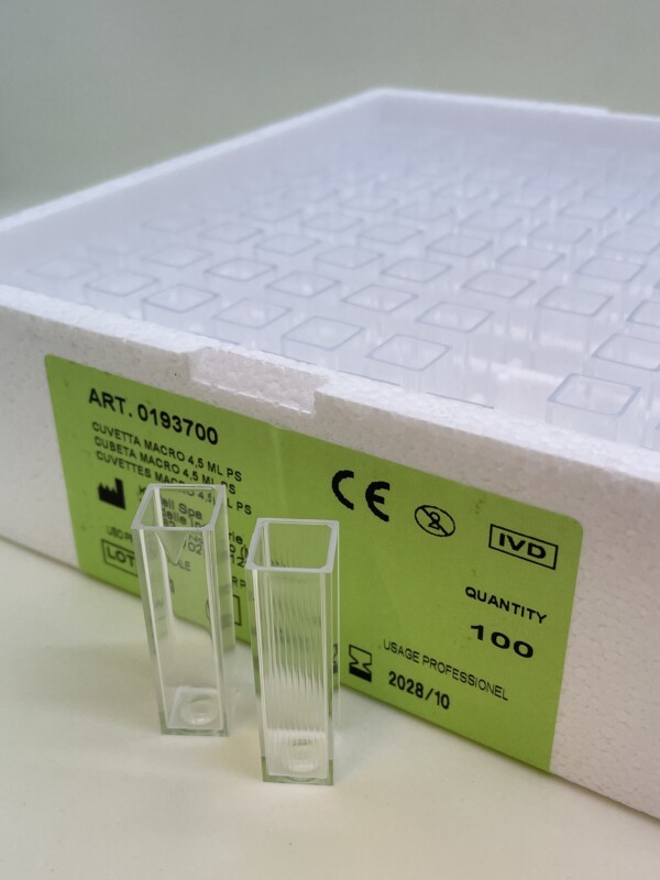 Kartell™ Cuvette, 4.5ml Macro Cell, 2 Window, 10mm path