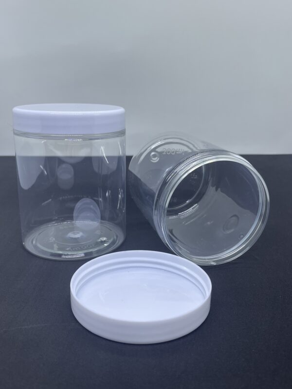 300ml PET Jar, Plastic Cap, No Label - Image 2
